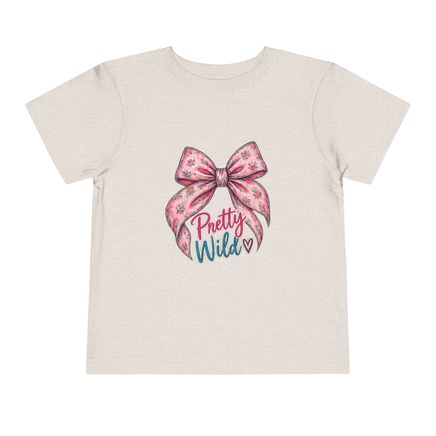 Toddler Tee — Pretty Wild Pink Bow Graphic