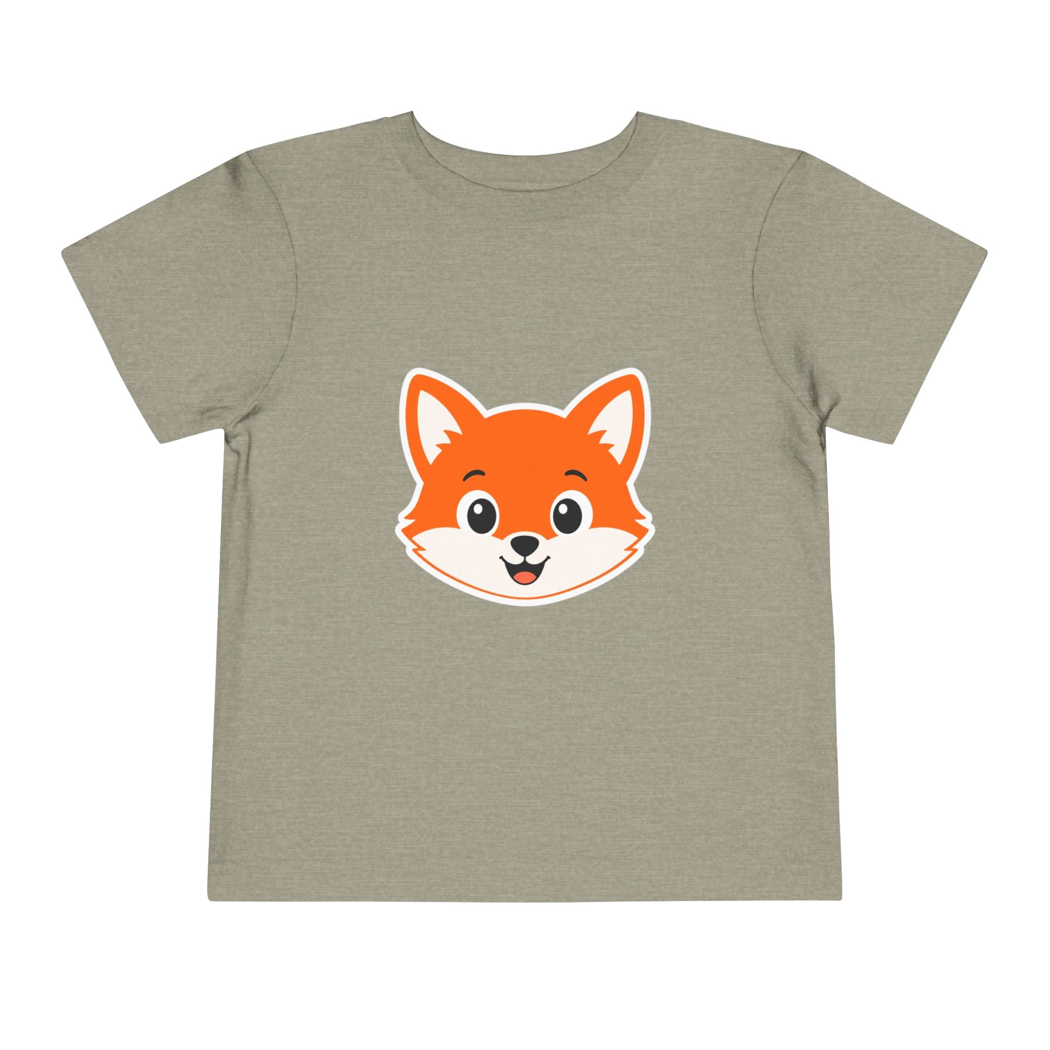 Toddler Tee — Cute Smiling Fox Face Kids Shirt