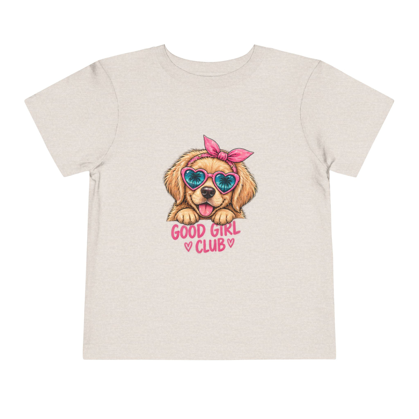Toddler Tee — "Good Girl Club" Puppy Graphic Kids T‑Shirt