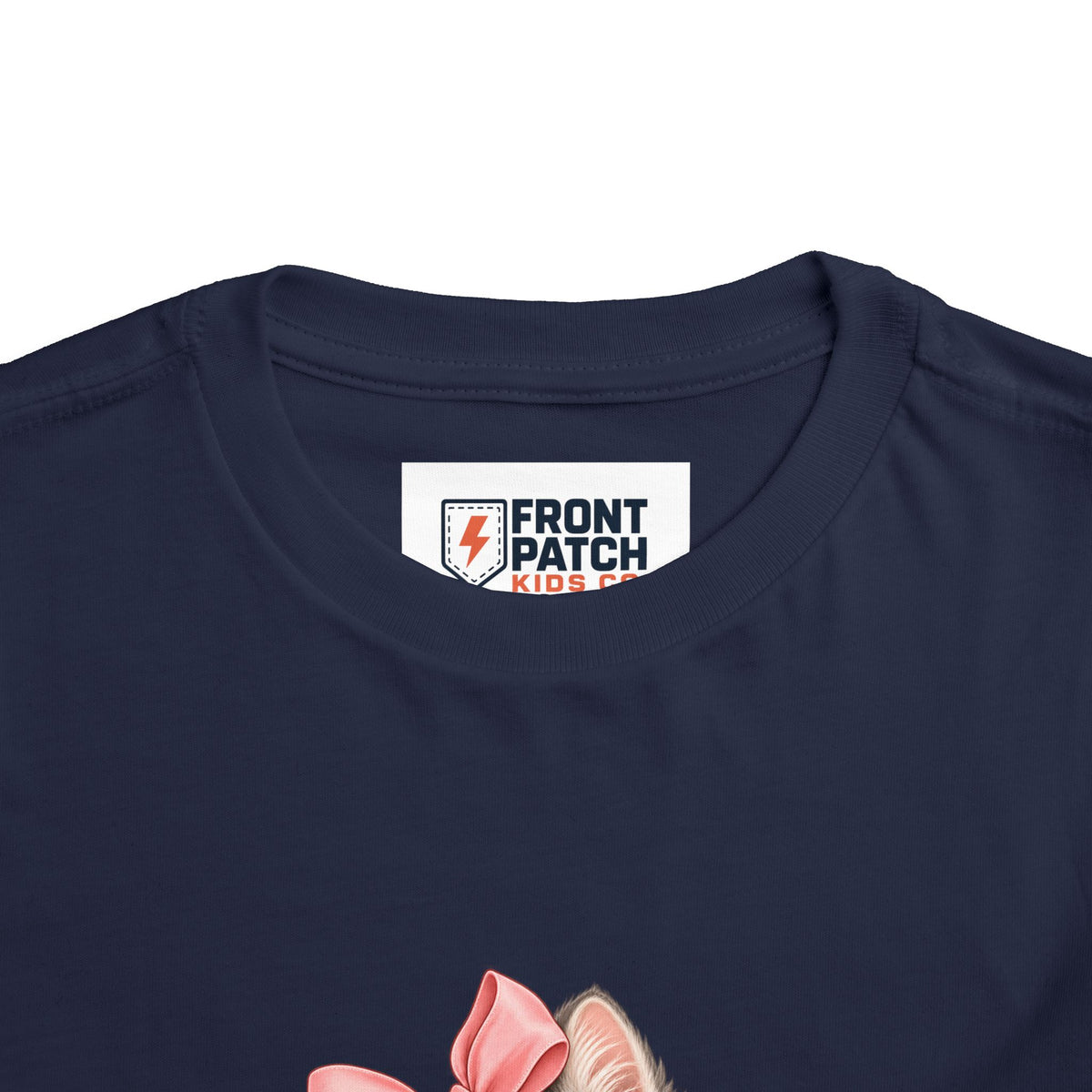 Toddler Tee — "Kitten Club" Cute Floral Bow Cat Shirt