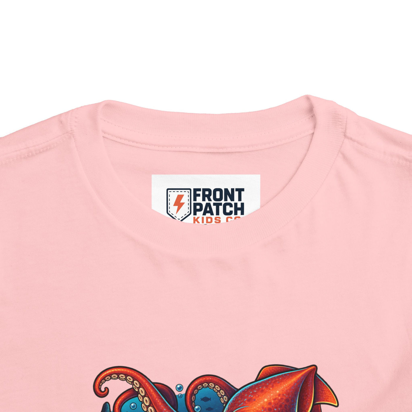 Toddler Tee — "Deep Sea Crew" Cute Squid Ocean Graphic Shirt