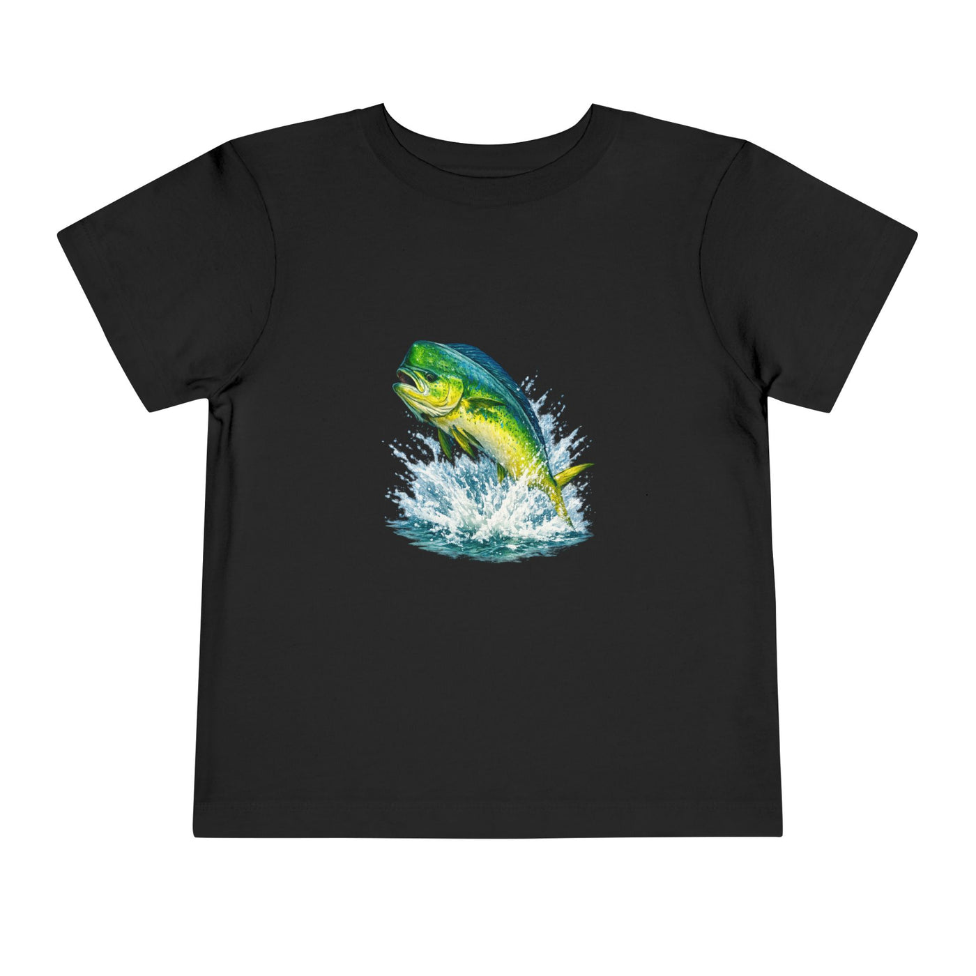 Toddler Tee — Colorful Leaping Mahi Mahi Fish Graphic