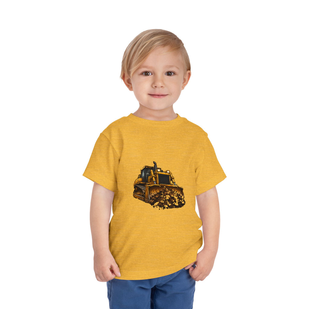 Toddler Bulldozer Tee - Construction Truck Kids Shirt