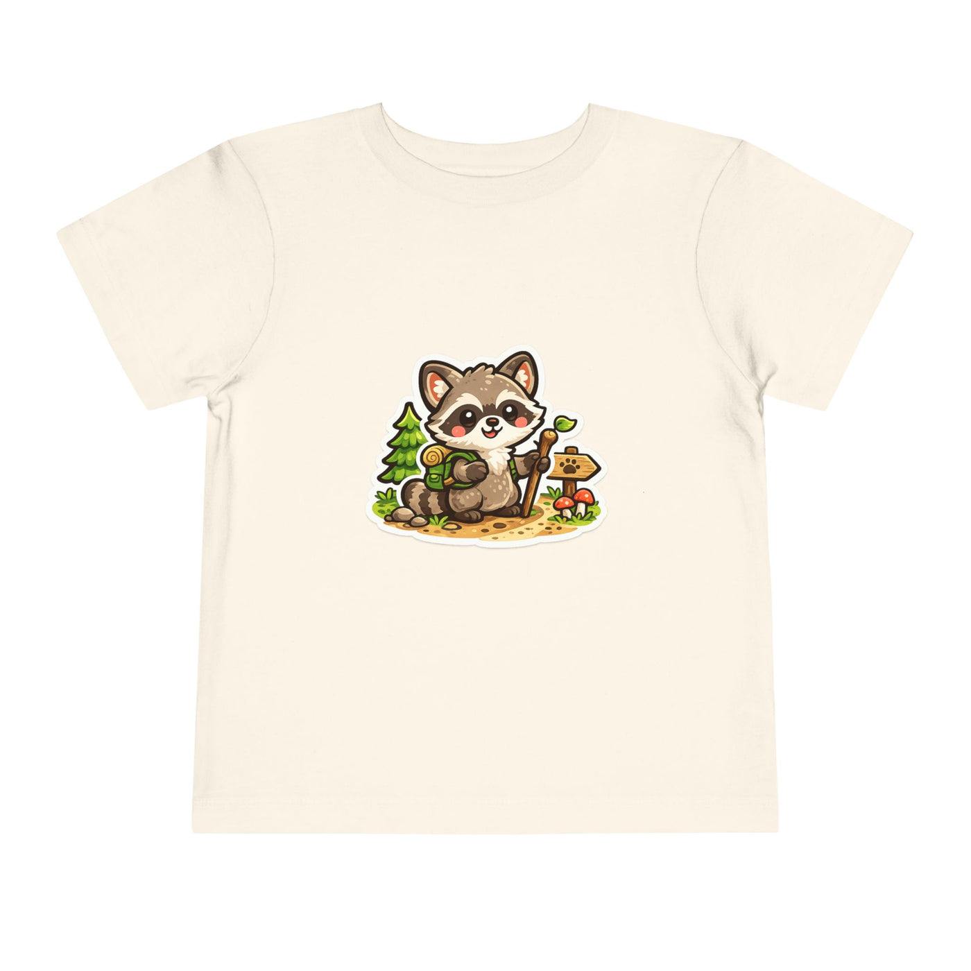 Toddler Tee — Cute Forest Raccoon Kids Shirt