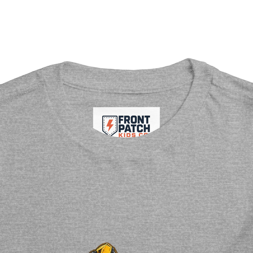 Toddler Excavator Tee — Yellow Digging Construction Truck Shirt