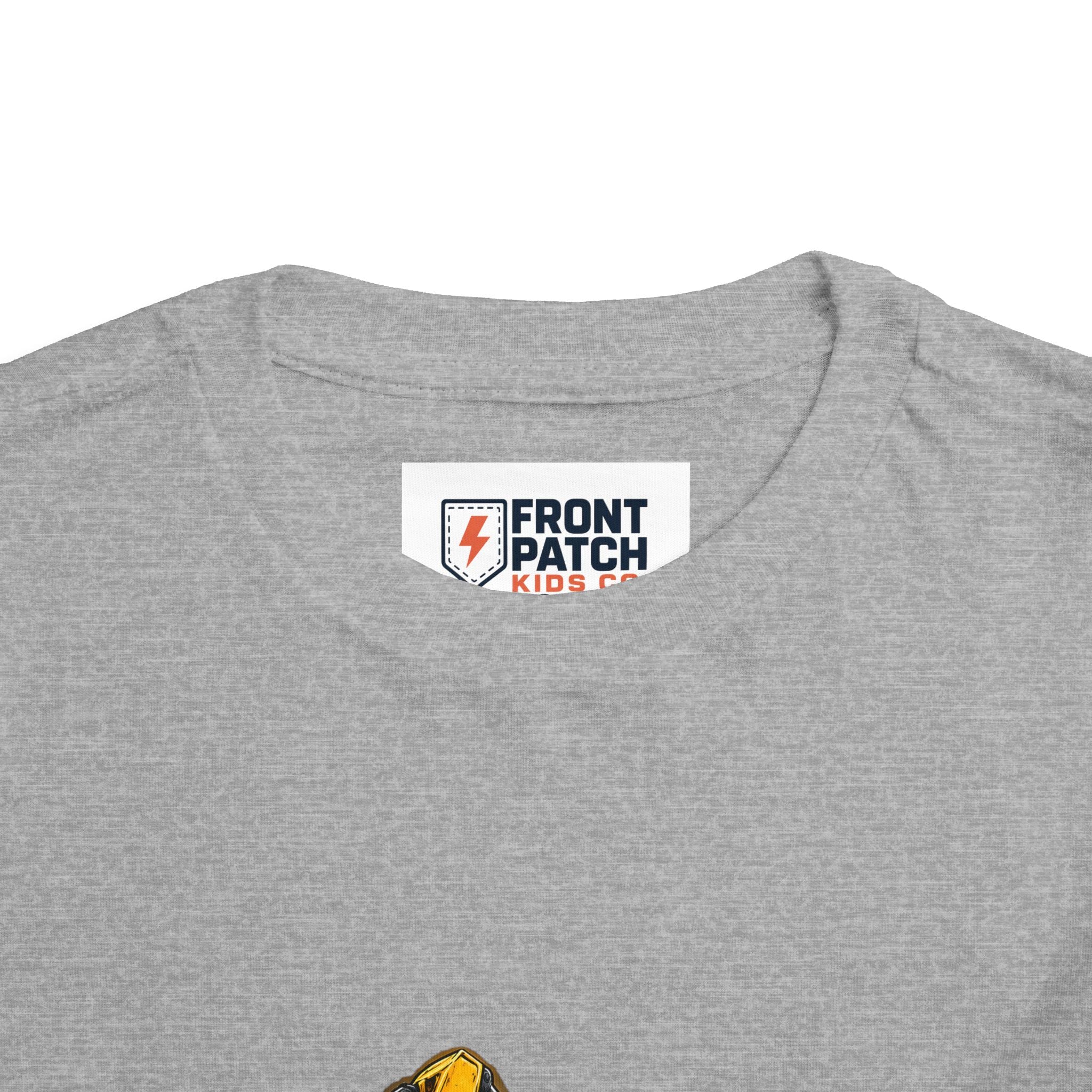 Toddler Excavator Tee — Yellow Digging Construction Truck Shirt
