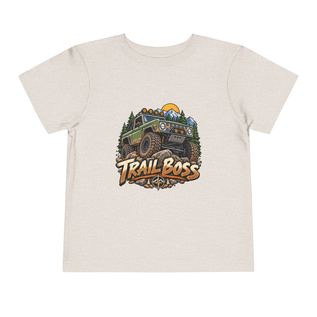 Toddler Tee - 'Trail Boss' Off-Road Jeep Graphic Shirt for Kids