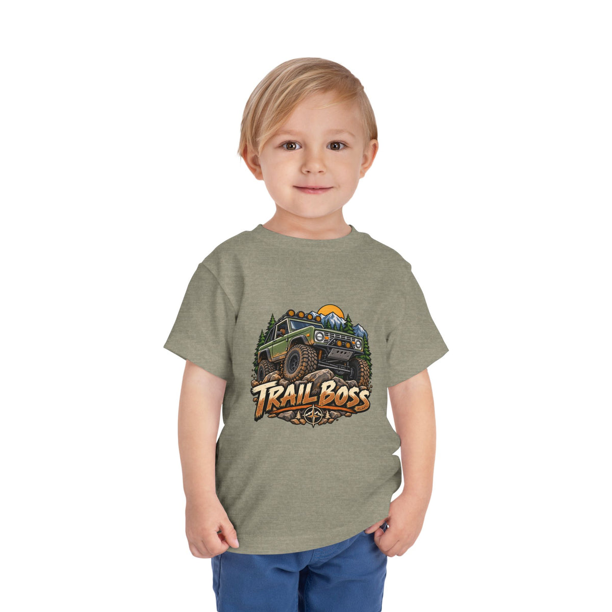 Toddler Tee - 'Trail Boss' Off-Road Jeep Graphic Shirt for Kids