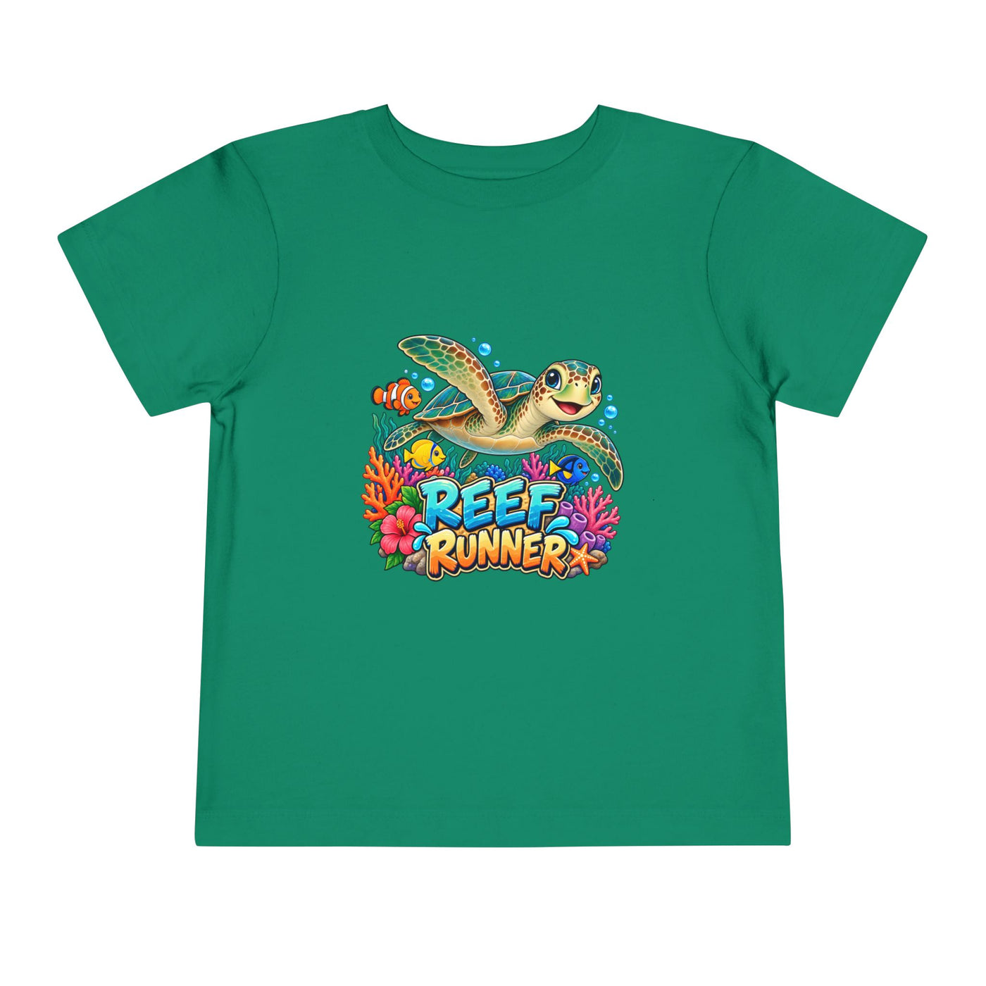 Reef Runner Toddler Tee — Sea Turtle Graphic Shirt for Kids