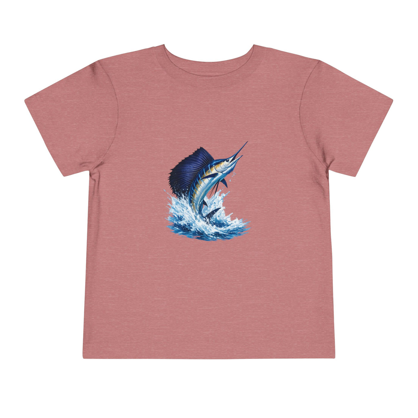 Toddler Tee – Blue Marlin Splash Fishing Shirt