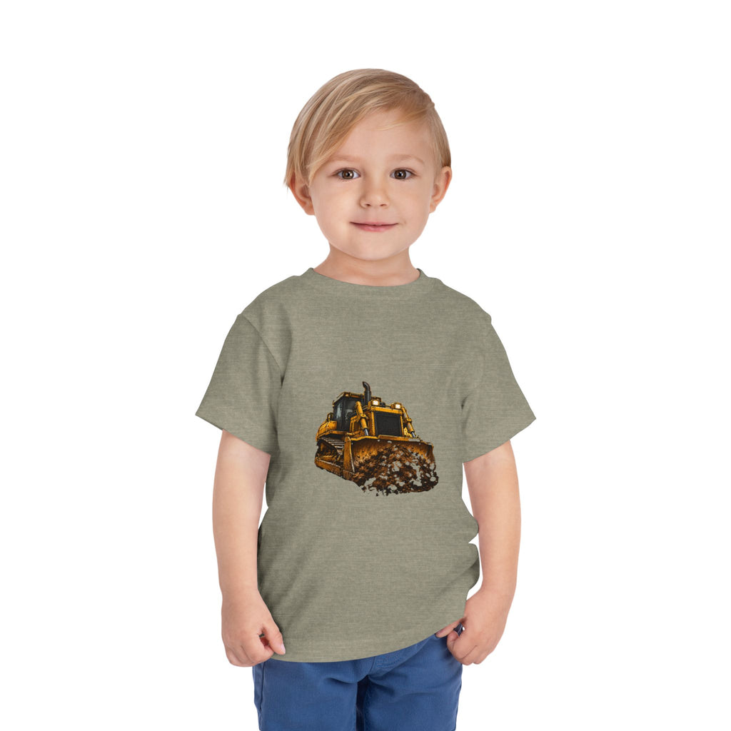 Toddler Bulldozer Tee - Construction Truck Kids Shirt