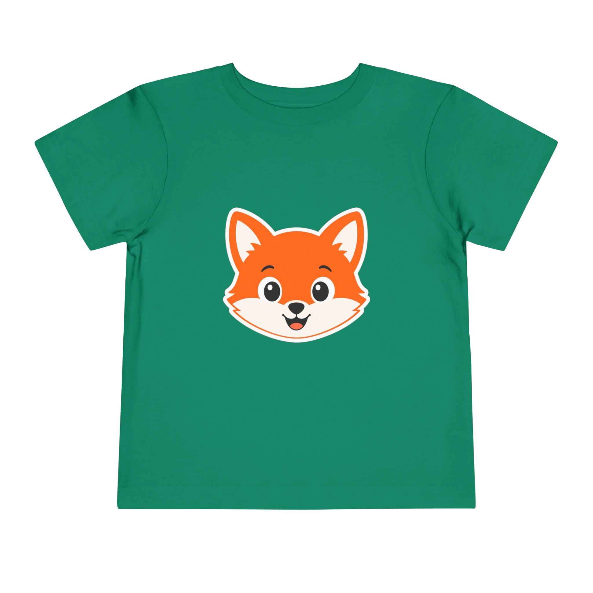 Toddler Tee — Cute Smiling Fox Face Kids Shirt