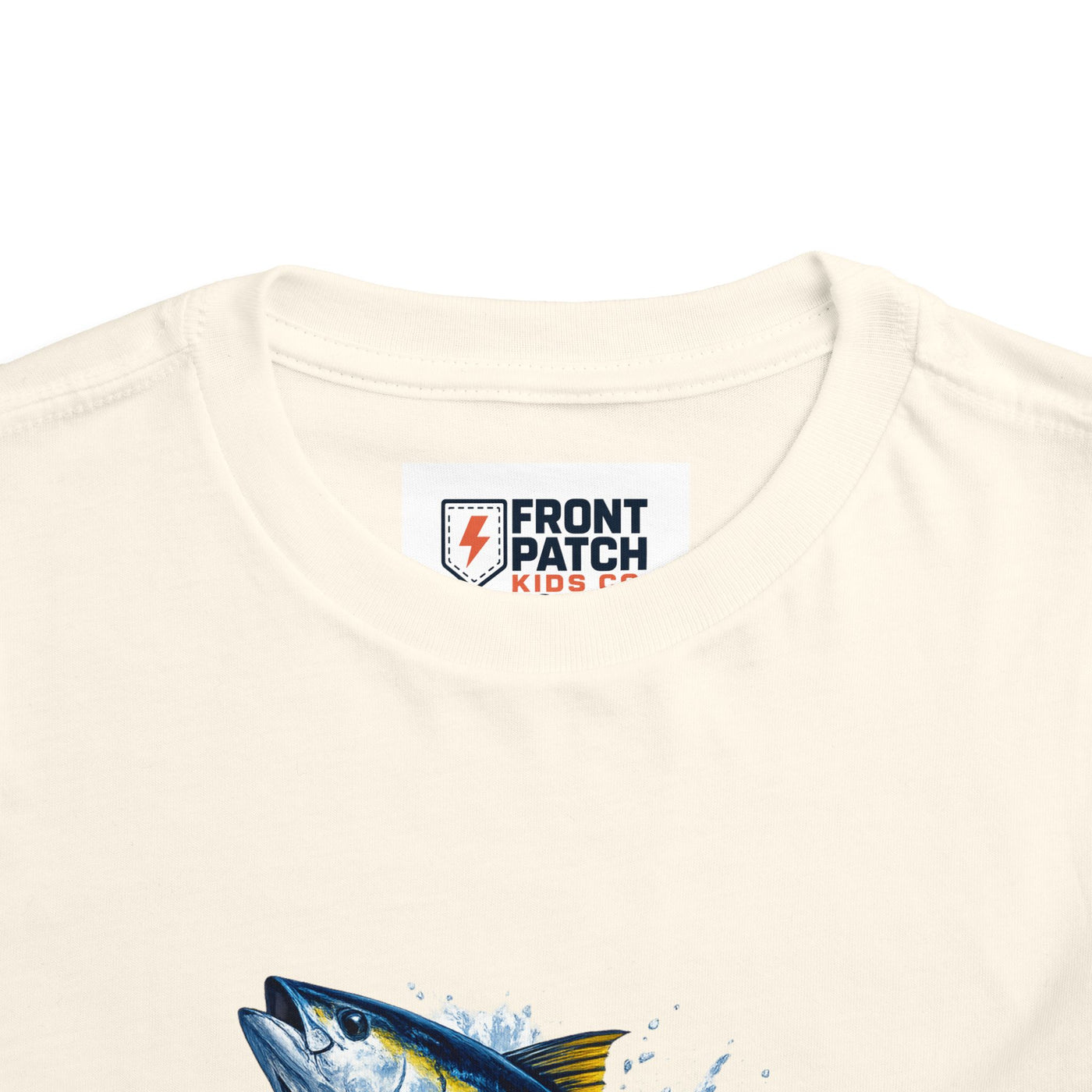 Toddler Tee — Leaping Yellowfin Tuna Splash Graphic
