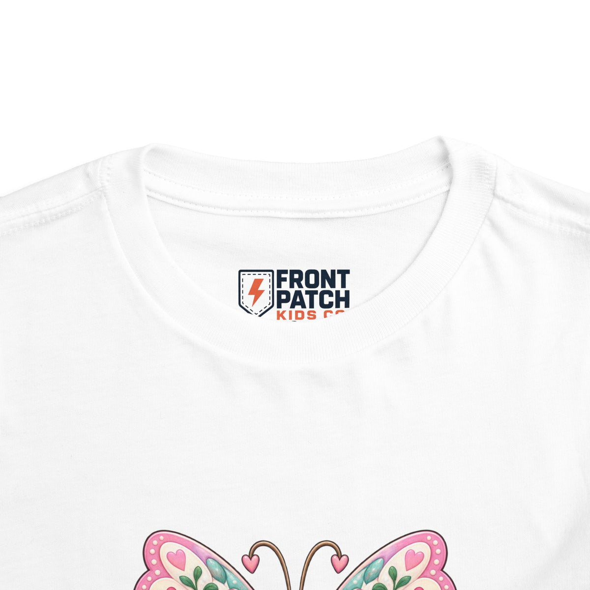 Toddler Tee — Pink Butterfly “Be Kind Be You” Floral Graphic