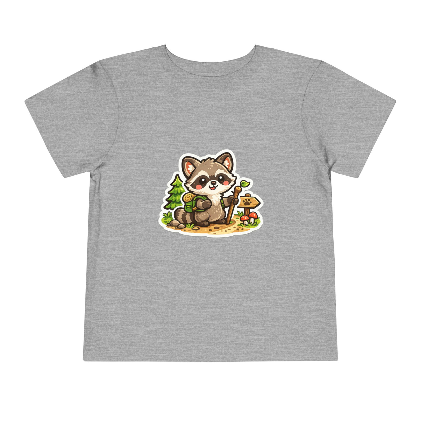 Toddler Tee — Cute Forest Raccoon Kids Shirt
