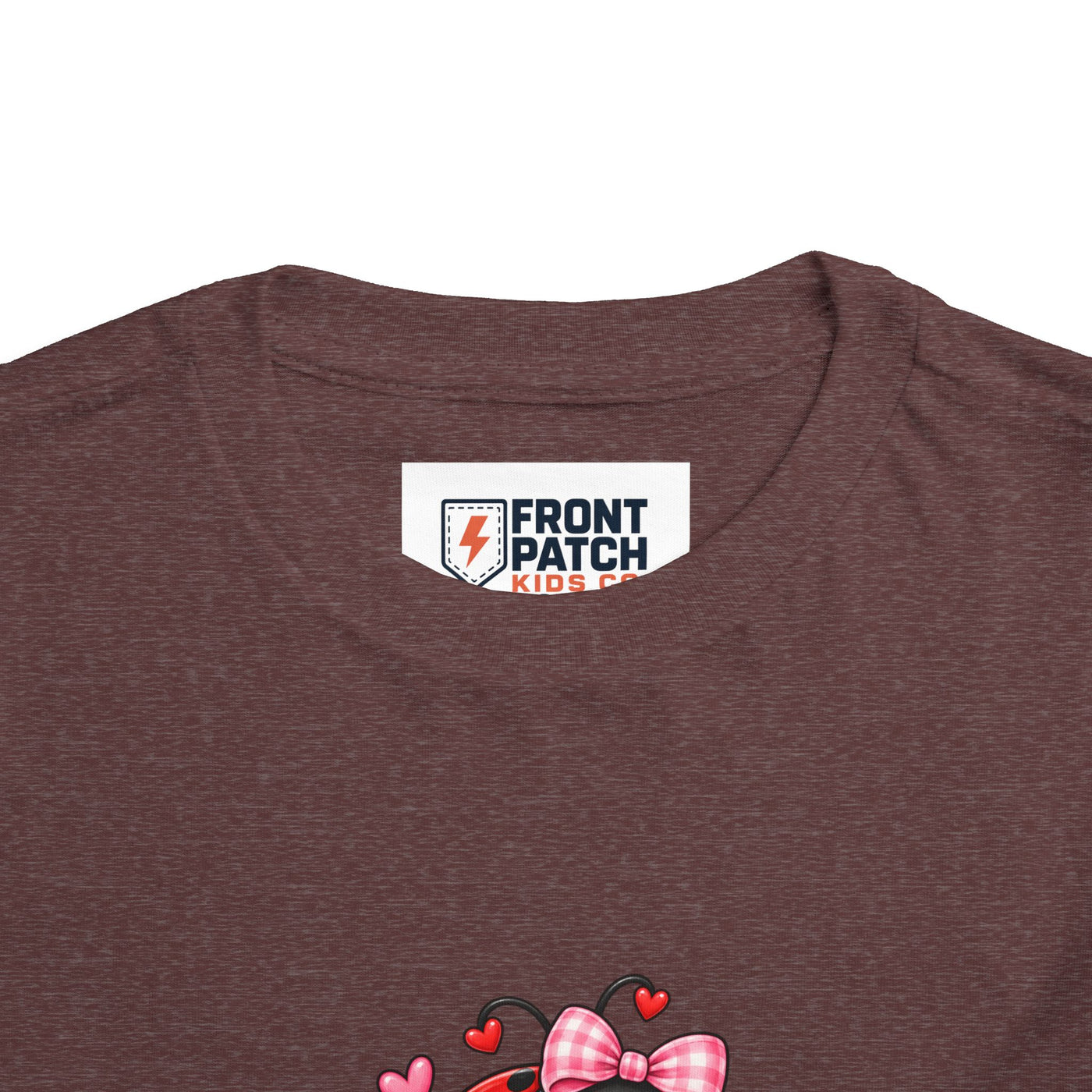 Cute Ladybug Toddler Tee — "Lucky Little Ladybug" Floral Graphic