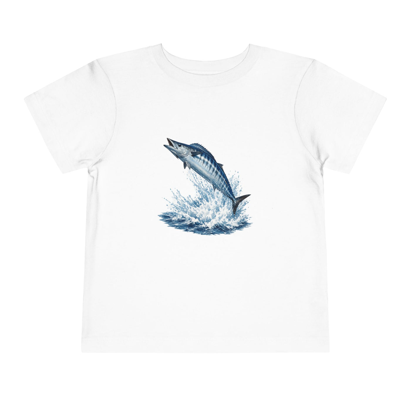 Toddler Tee - Blue Leaping Tuna Fish Graphic