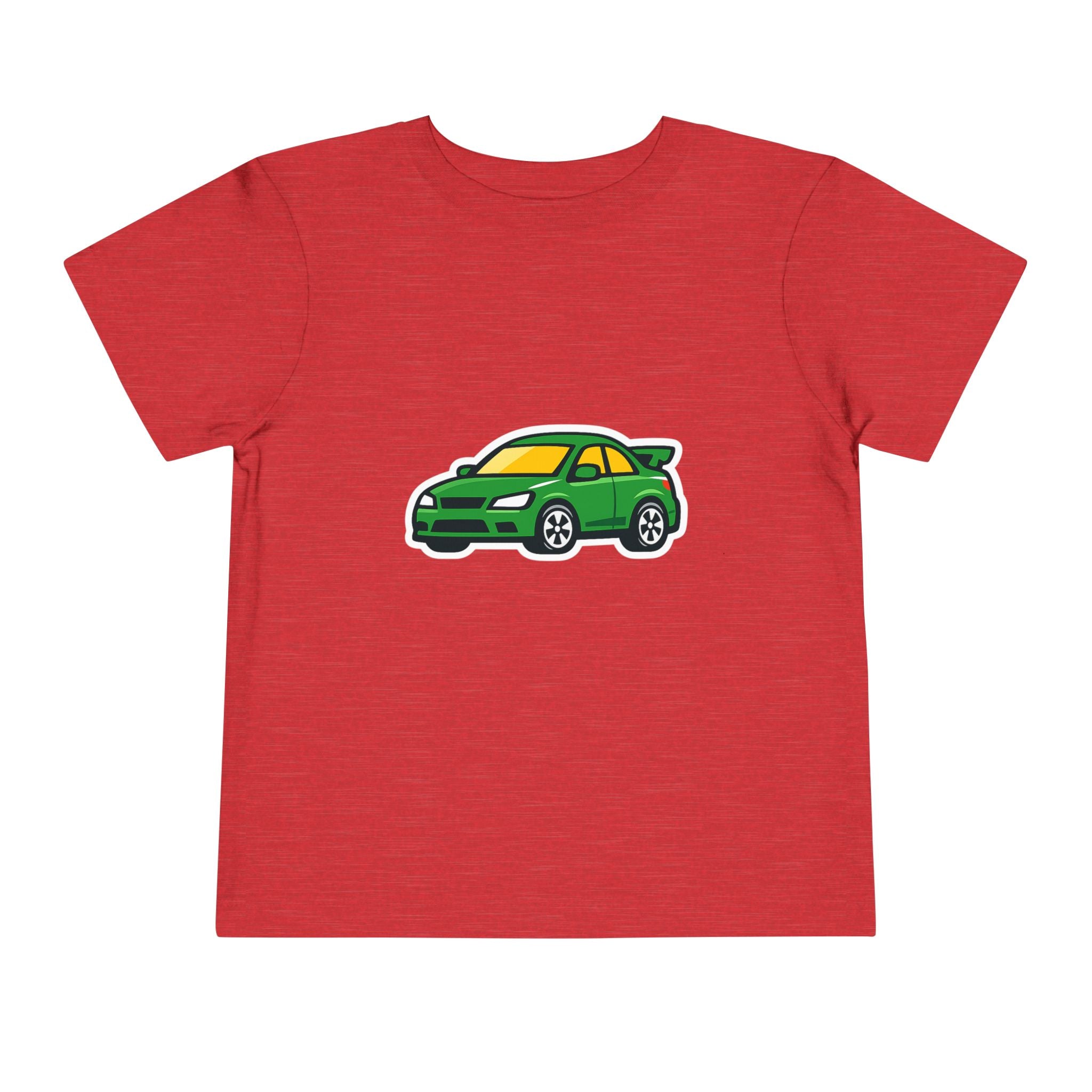 Toddler Tee — Green Race Car Graphic
