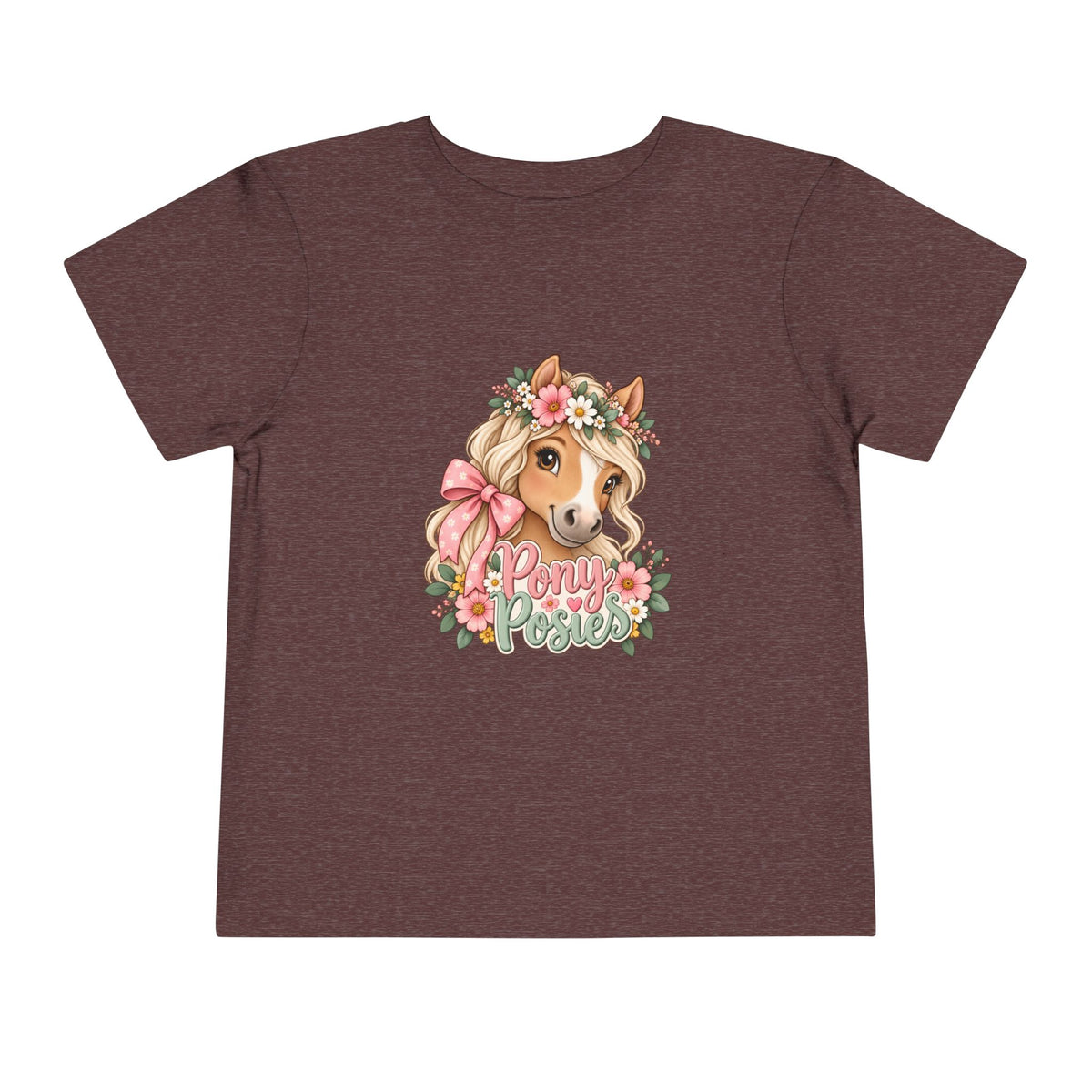 Toddler Tee — Floral Corgi "Pony Posse" Cute Dog Graphic