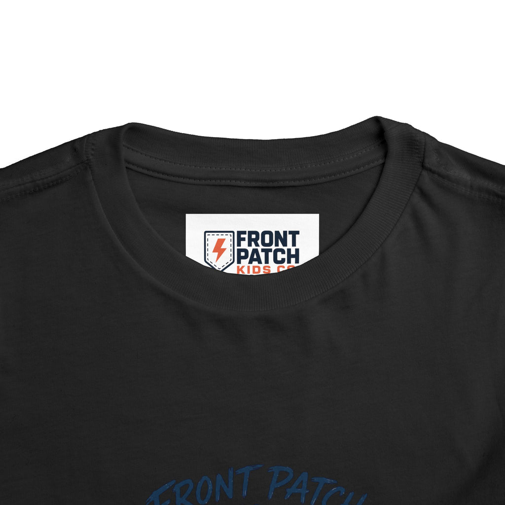 Toddler Shark Tee - "Front Patch" Ocean Shark Graphic Kids Shirt