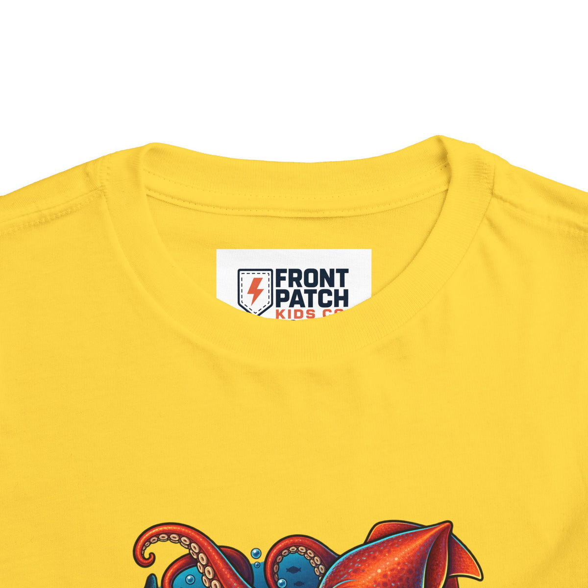 Toddler Tee — "Deep Sea Crew" Cute Squid Ocean Graphic Shirt