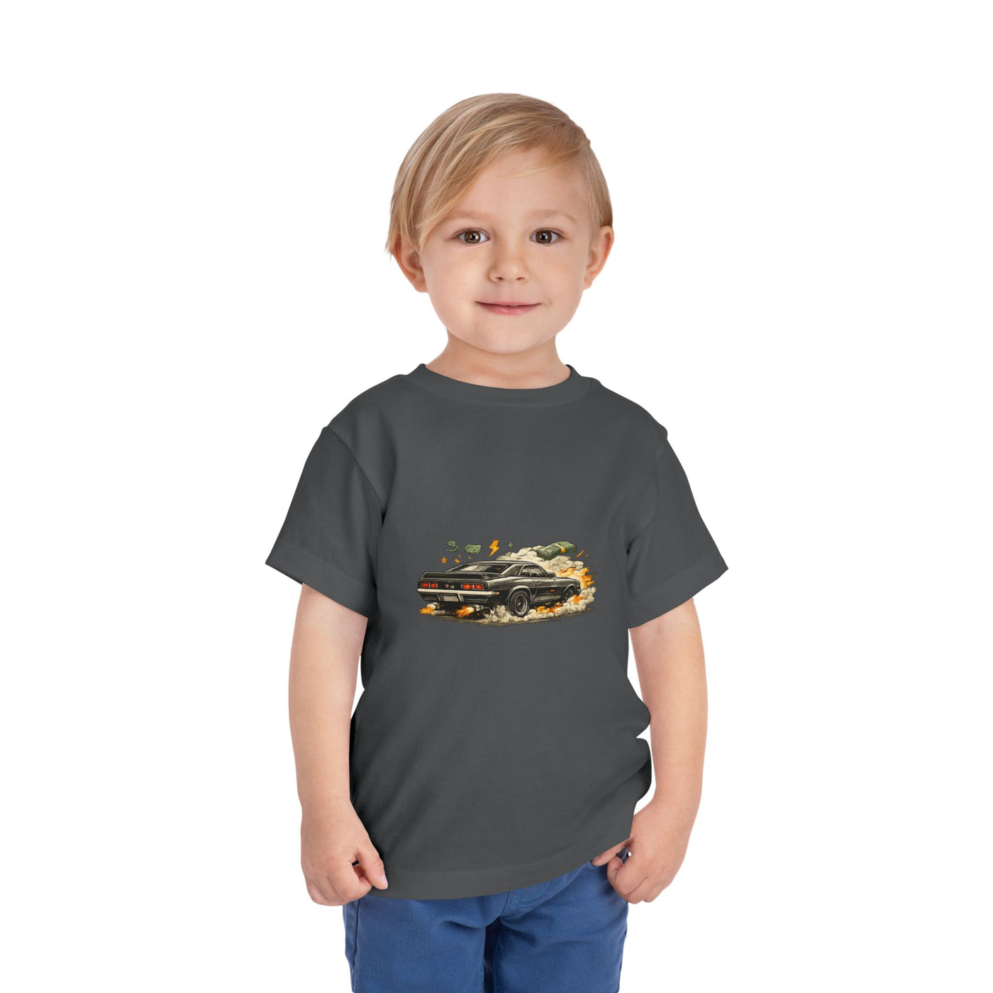Toddler Tee — Vintage Muscle Car Racing Graphic Shirt