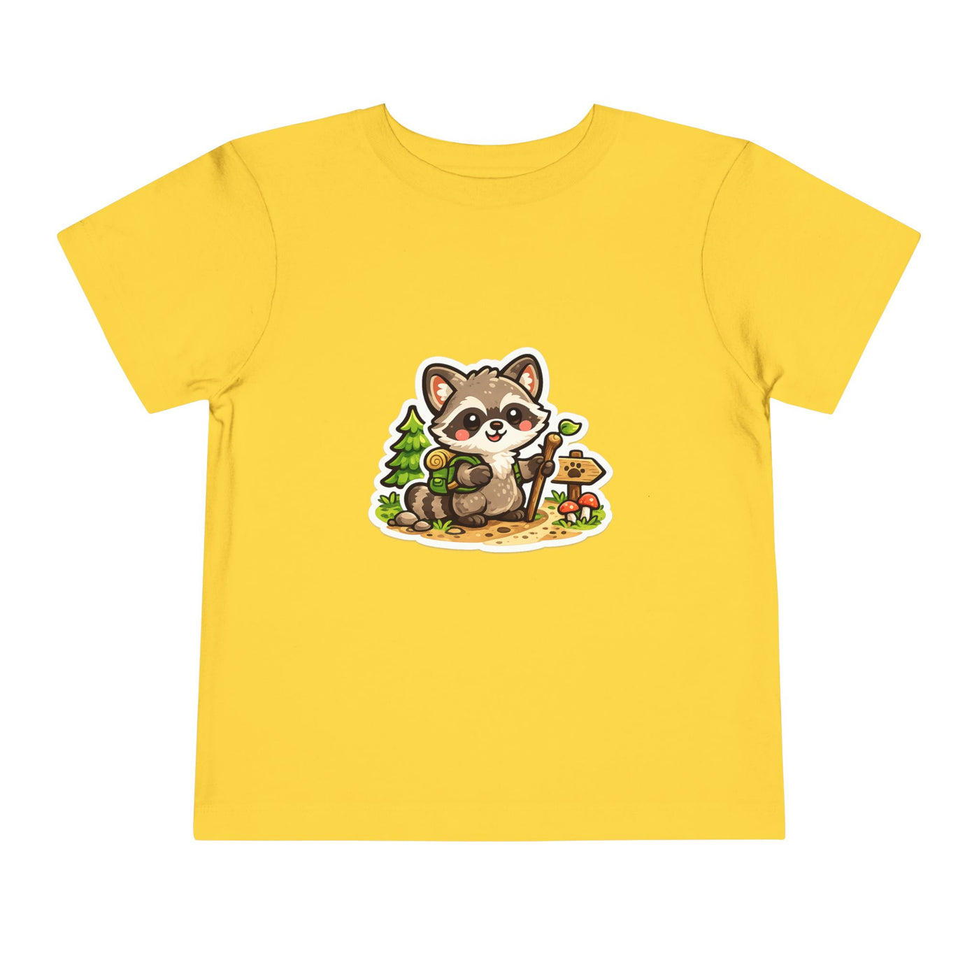 Toddler Tee — Cute Forest Raccoon Kids Shirt