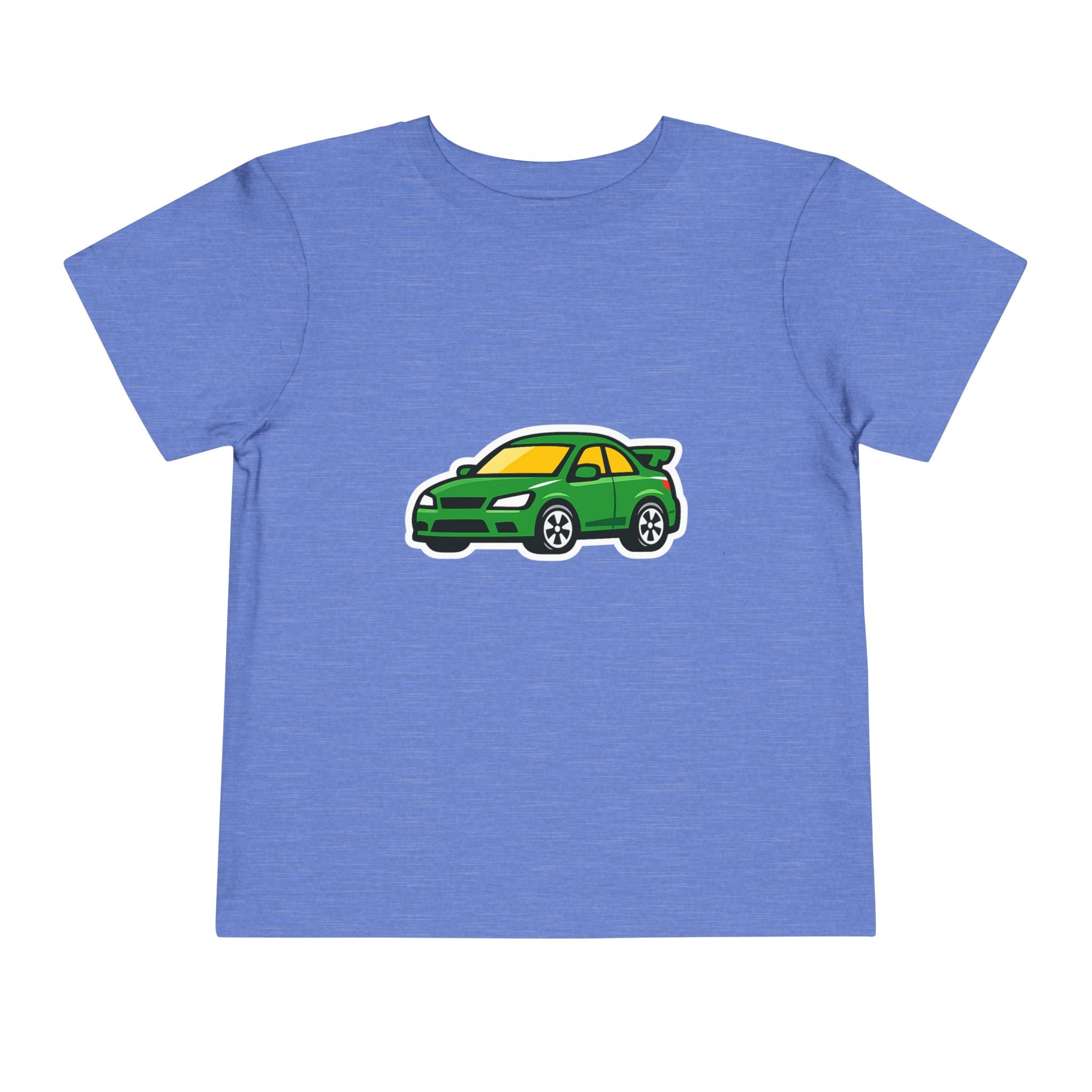 Toddler Tee — Green Race Car Graphic