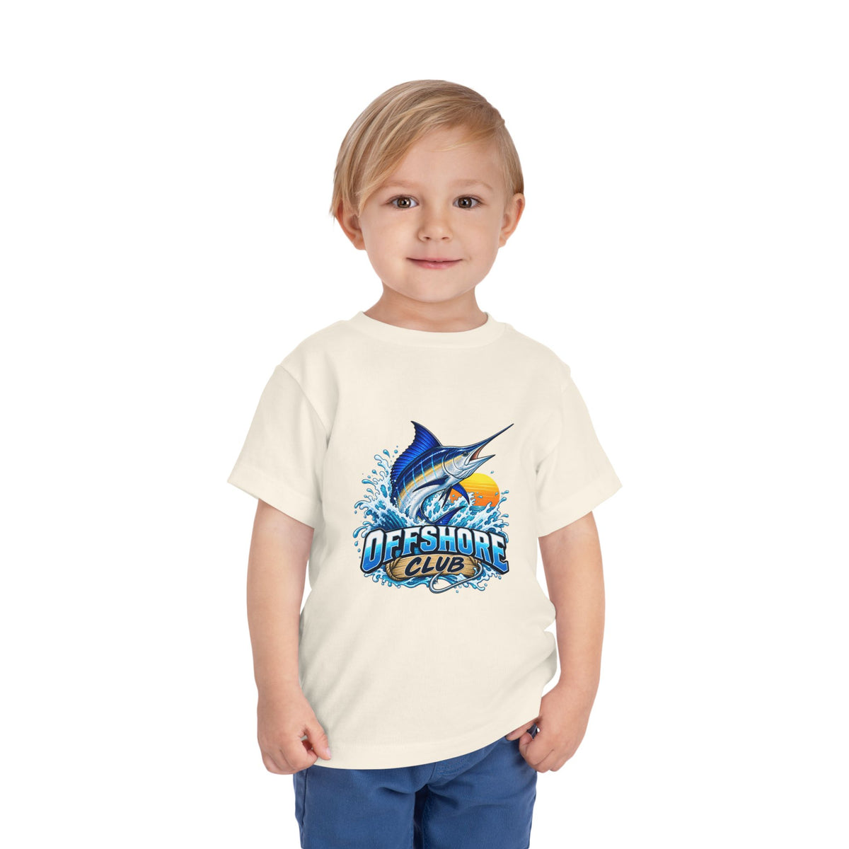Toddler Tee — "Offshore Club" Marlin Surf & Sunset Kids Shirt