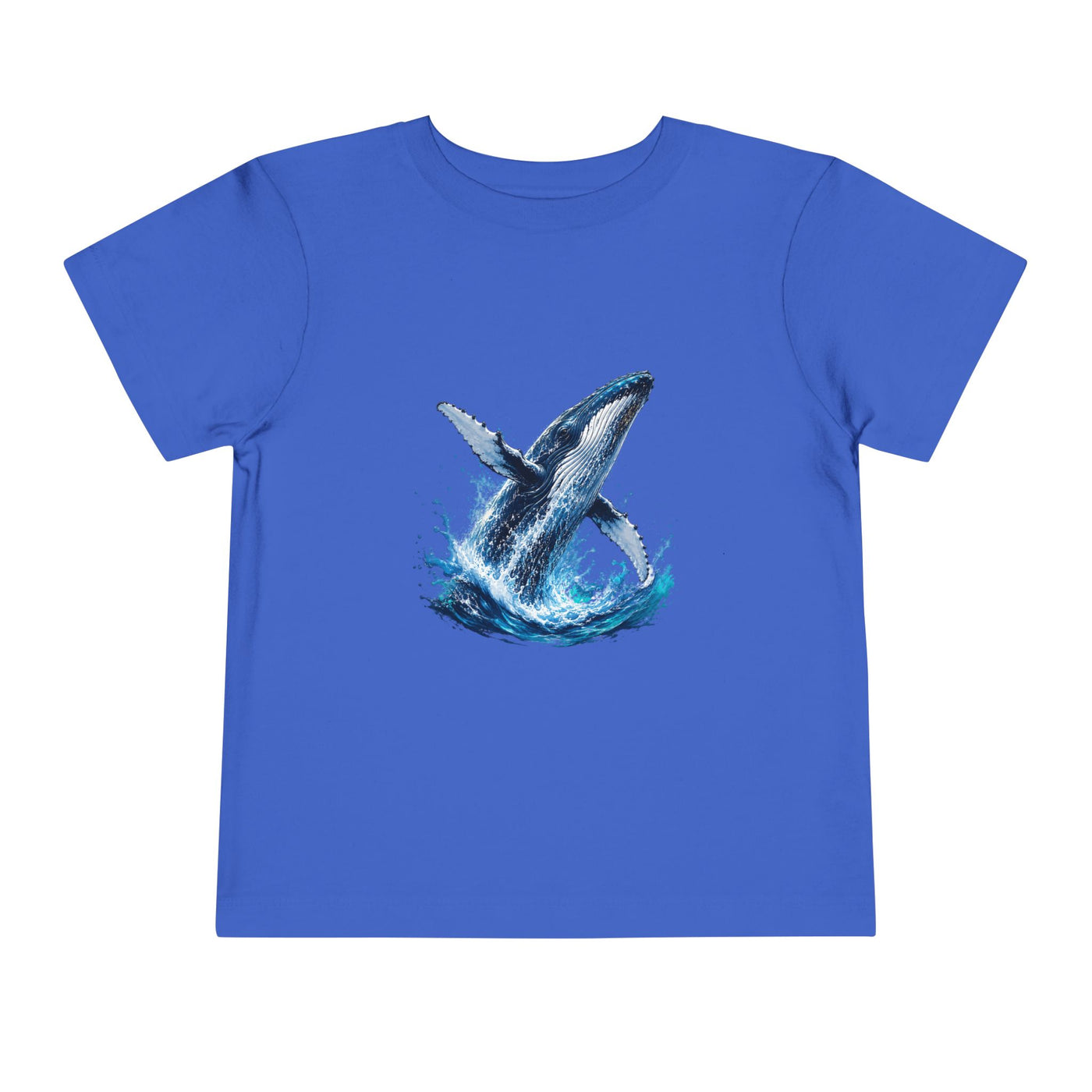 Toddler Tee — Watercolor Breaching Whale Graphic