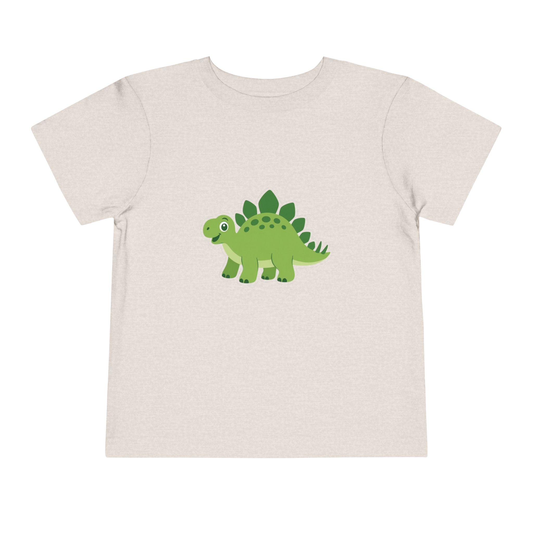 Cute Green Stegosaurus Toddler Tee – Dinosaur Short Sleeve Shirt for Kids