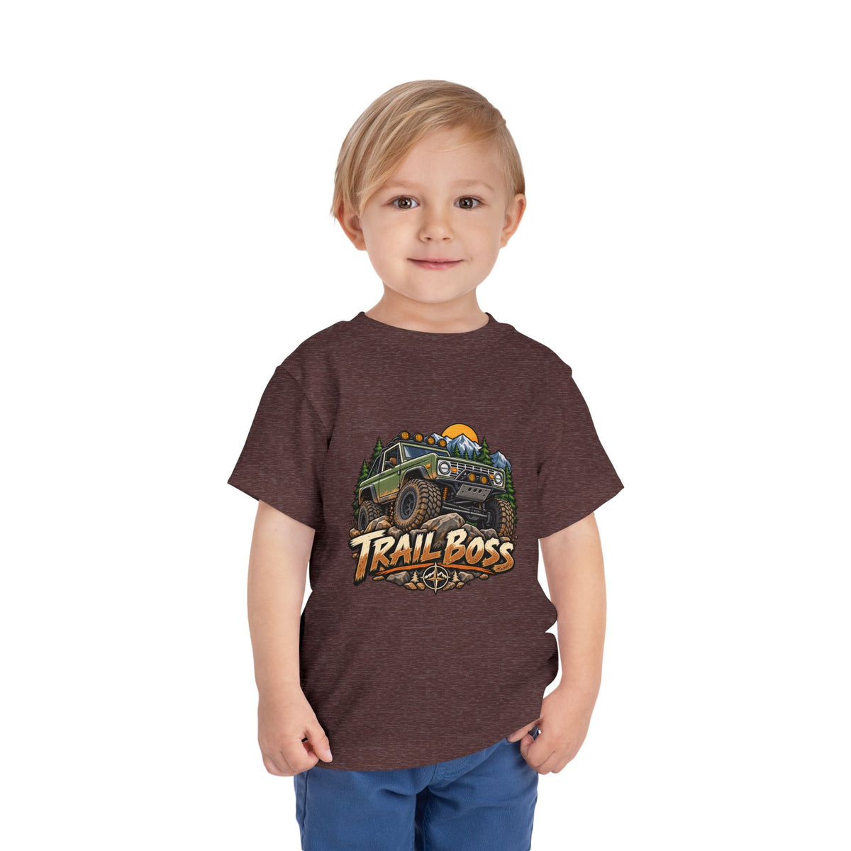 Toddler Tee - 'Trail Boss' Off-Road Jeep Graphic Shirt for Kids