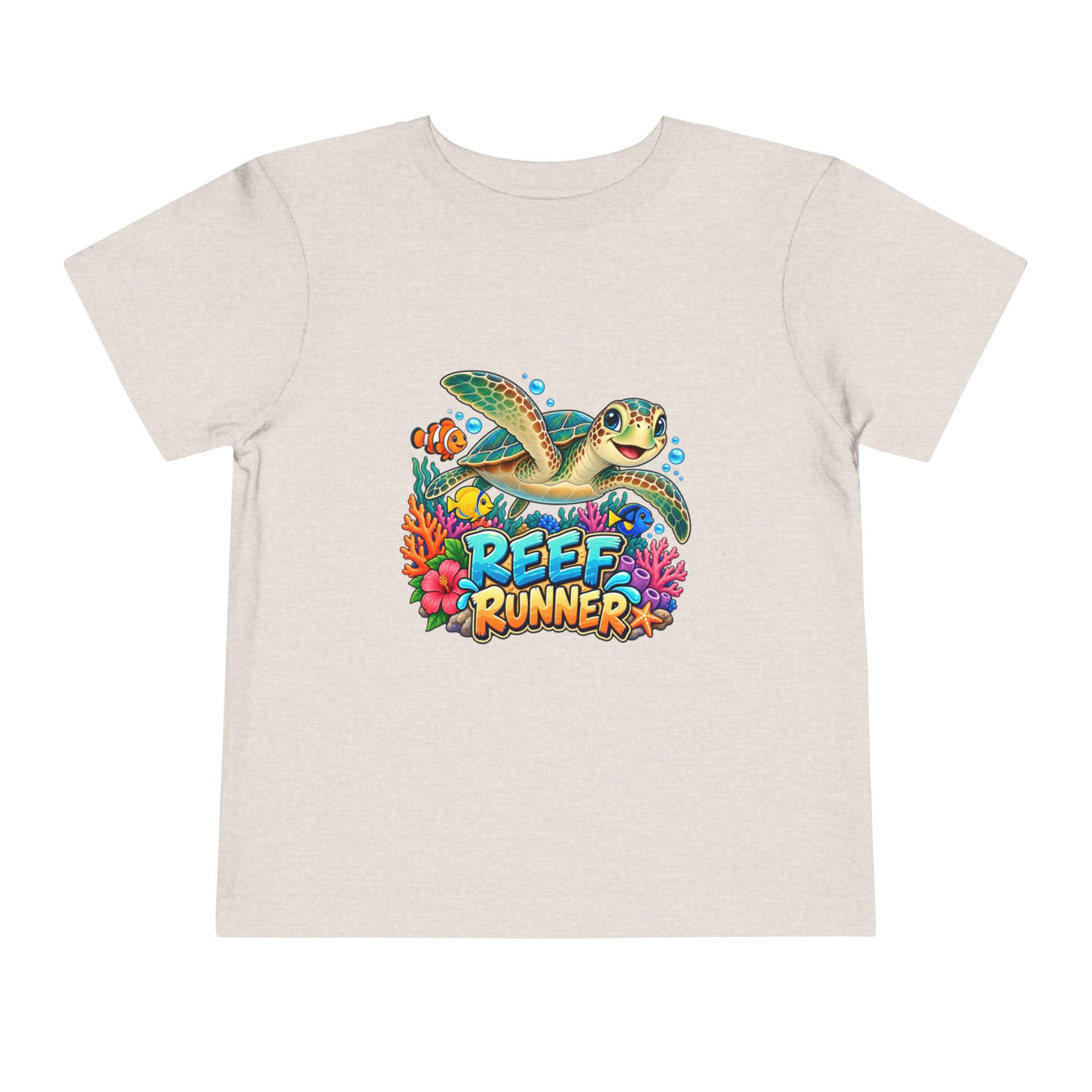 Reef Runner Toddler Tee — Sea Turtle Graphic Shirt for Kids