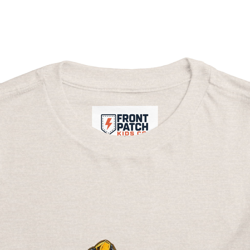 Toddler Excavator Tee — Yellow Digging Construction Truck Shirt