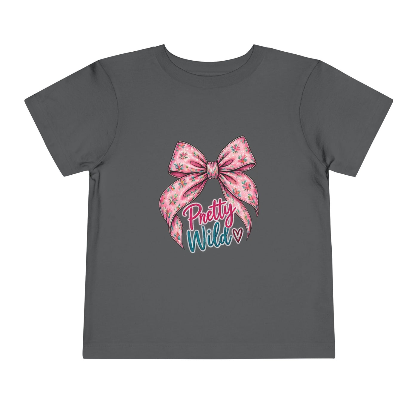 Toddler Tee — Pretty Wild Pink Bow Graphic