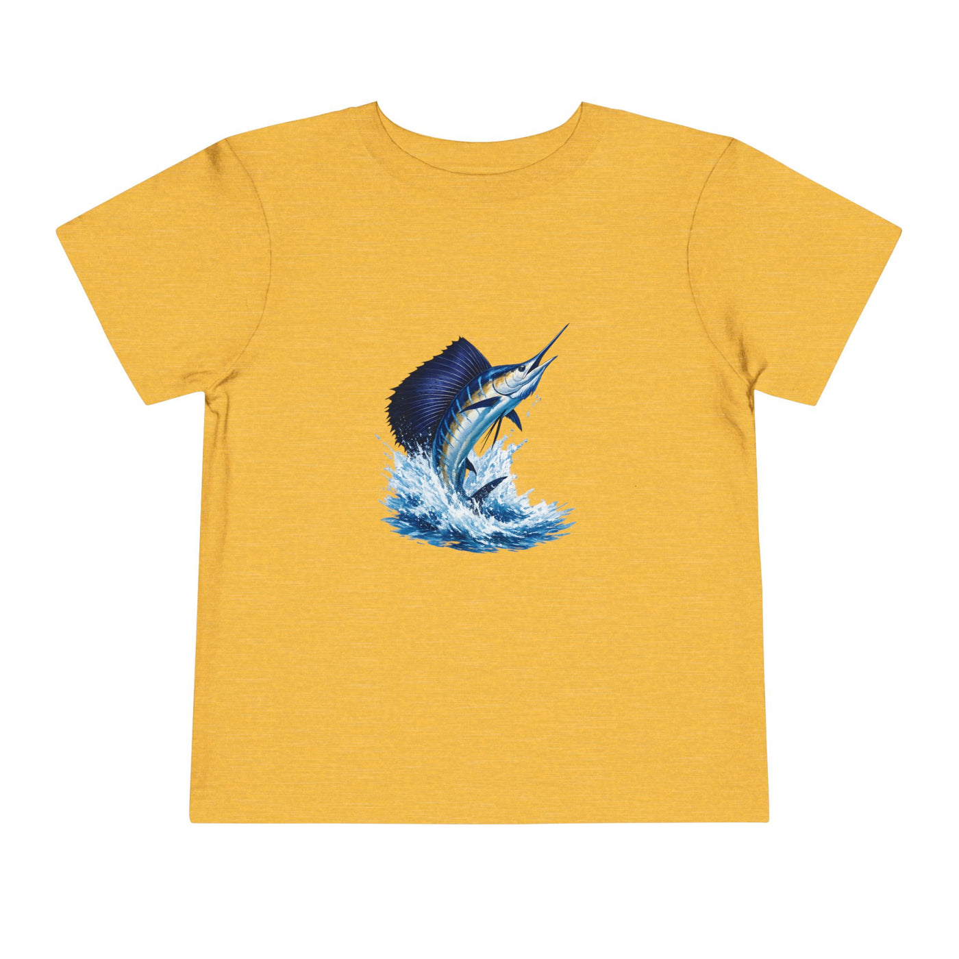 Toddler Tee – Blue Marlin Splash Fishing Shirt