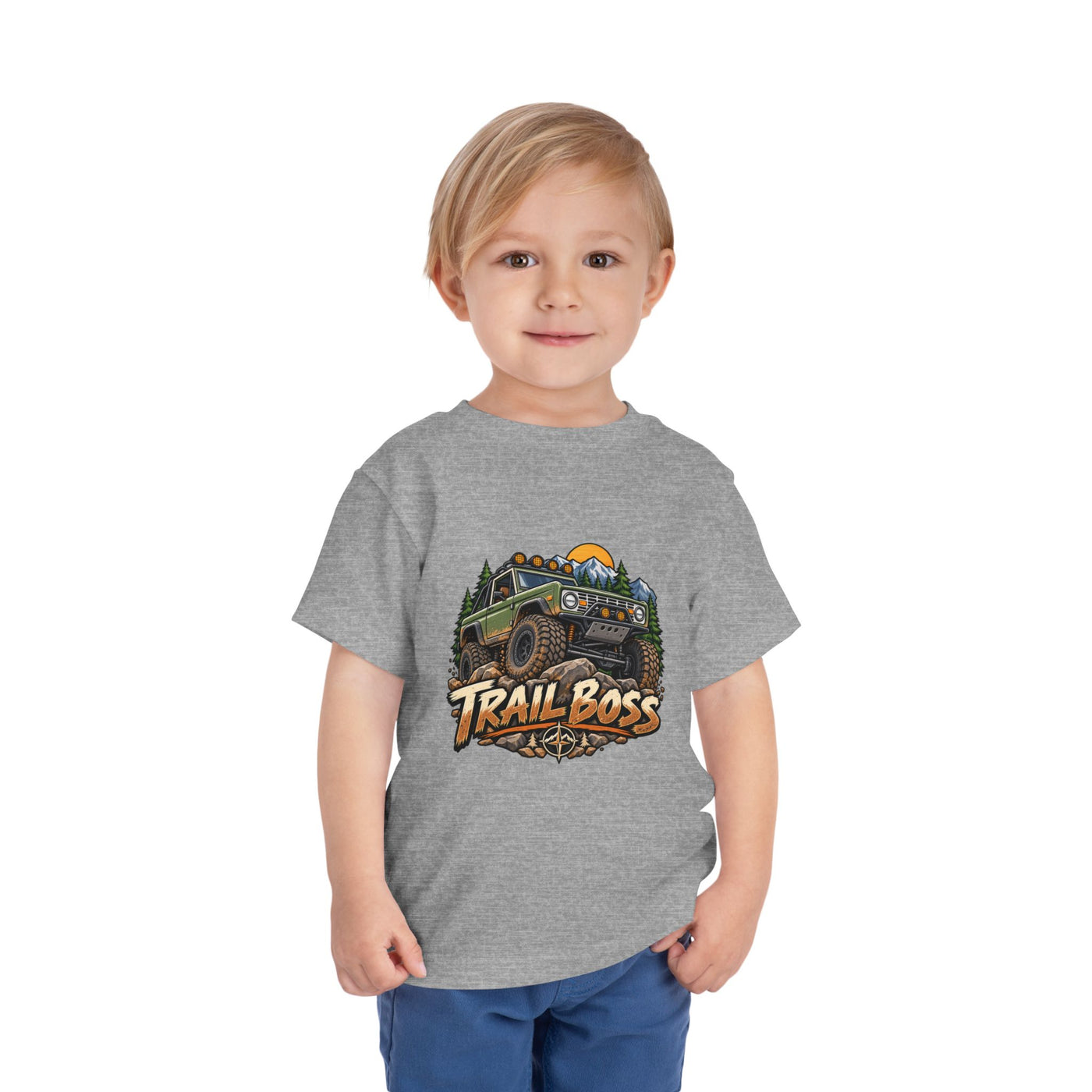 Toddler Tee - 'Trail Boss' Off-Road Jeep Graphic Shirt for Kids