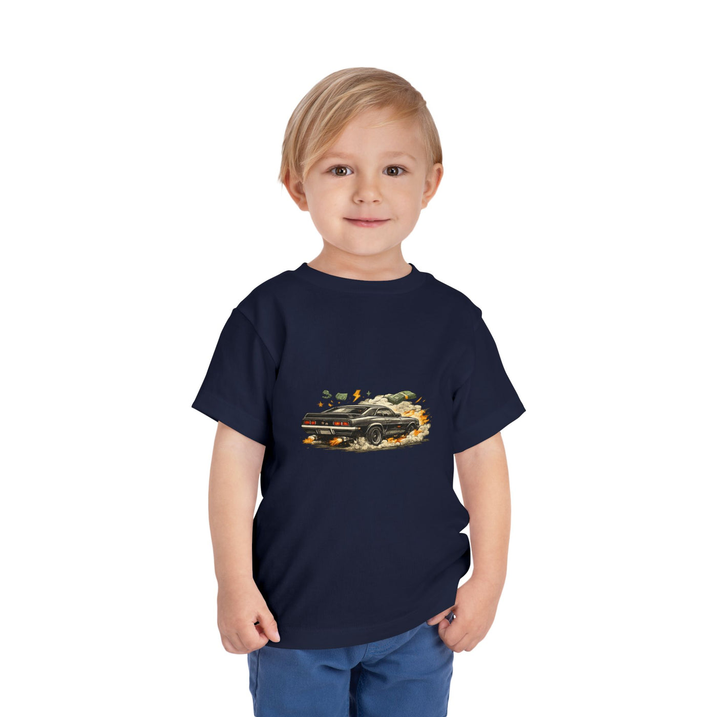 Toddler Tee — Vintage Muscle Car Racing Graphic Shirt