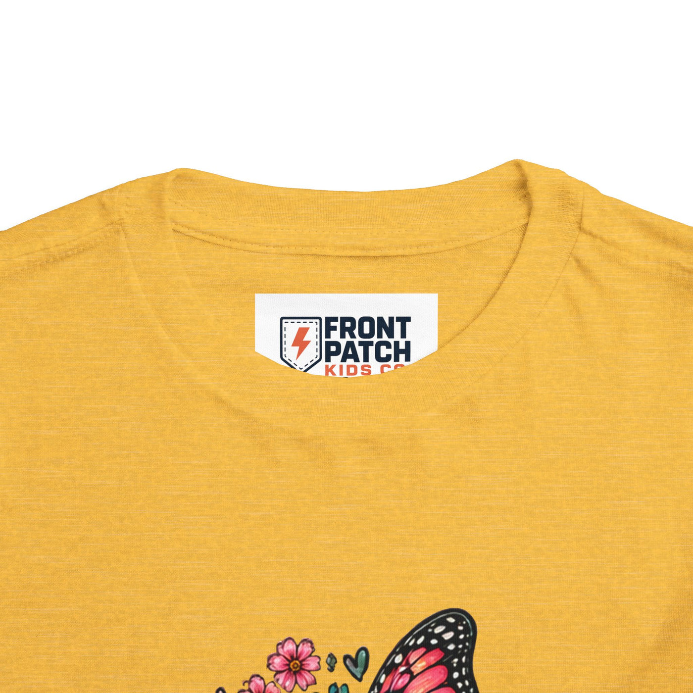 Toddler Tee — "Small Girl Big Dreams" Butterfly Floral Shirt