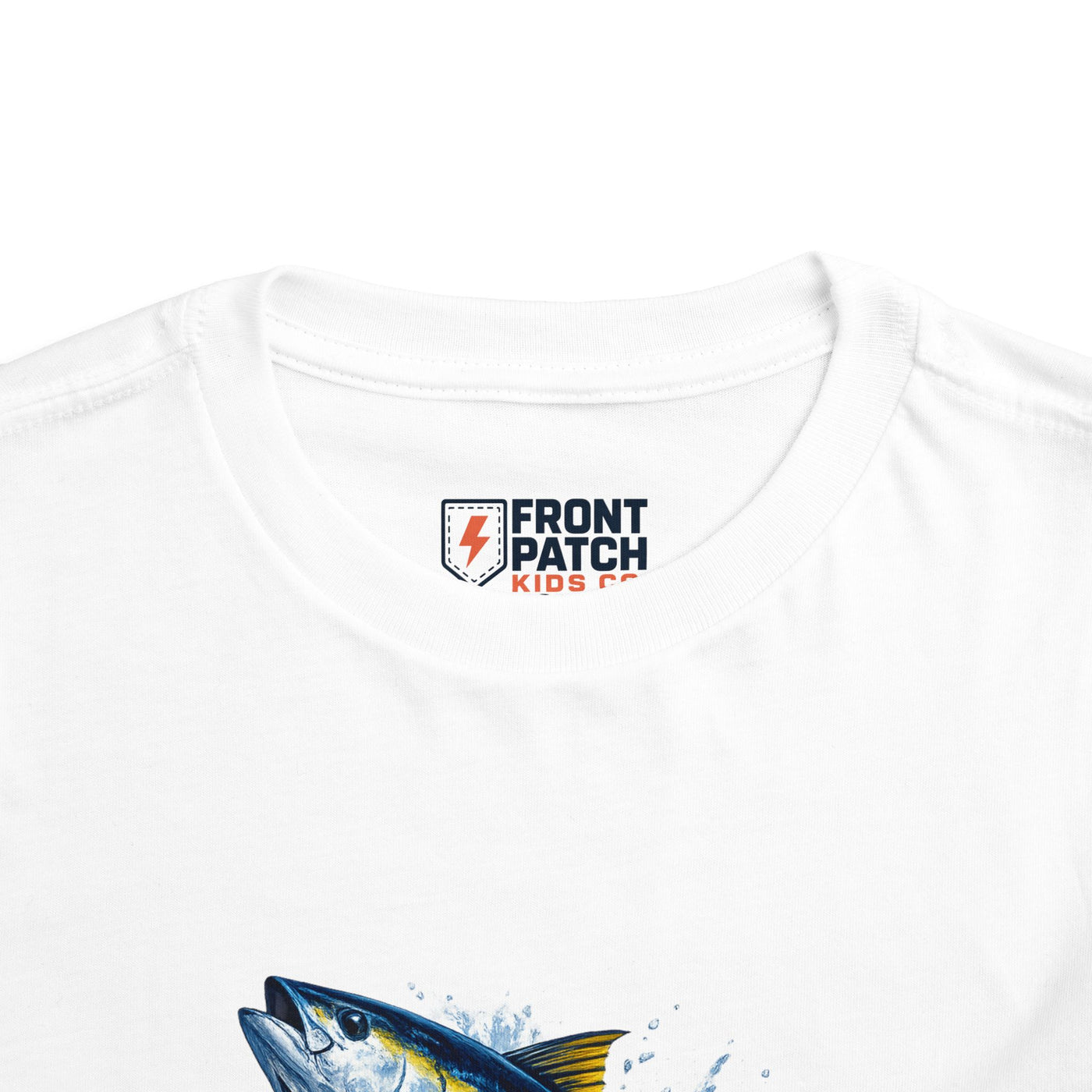 Toddler Tee — Leaping Yellowfin Tuna Splash Graphic