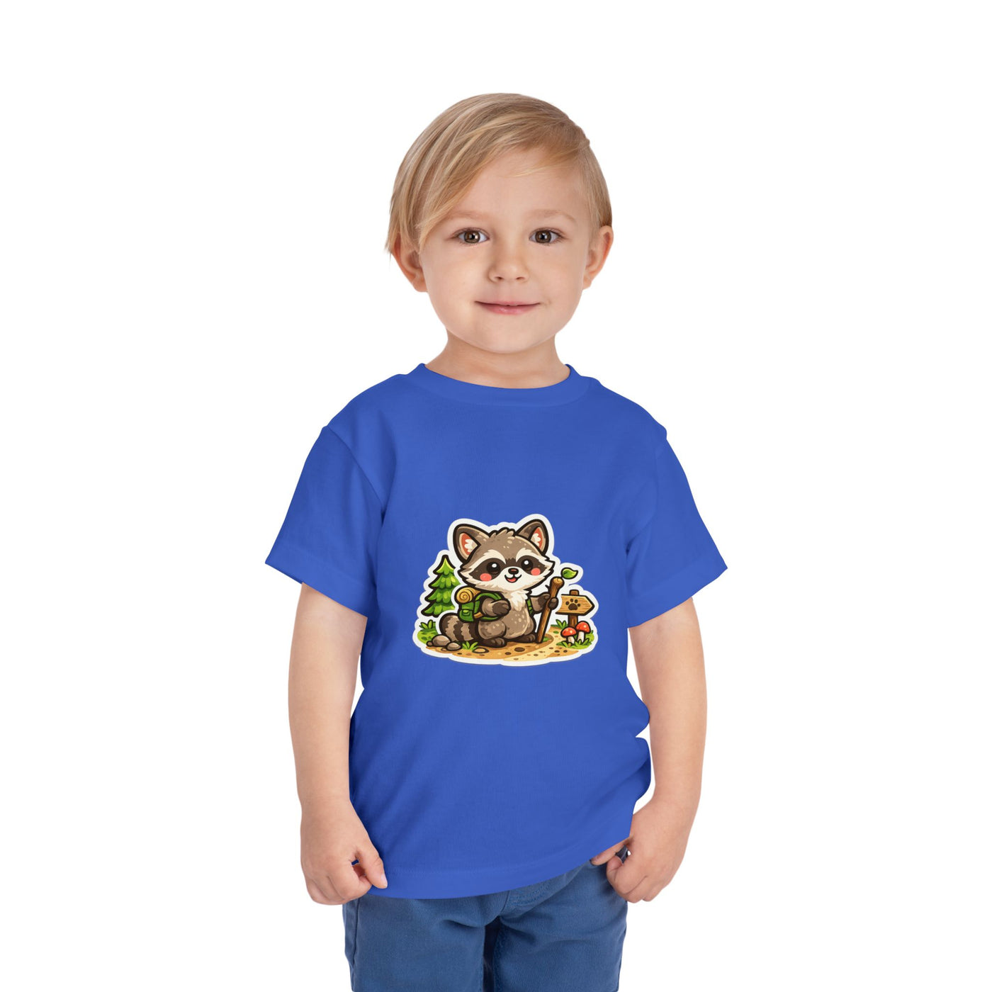 Toddler Tee — Cute Forest Raccoon Kids Shirt