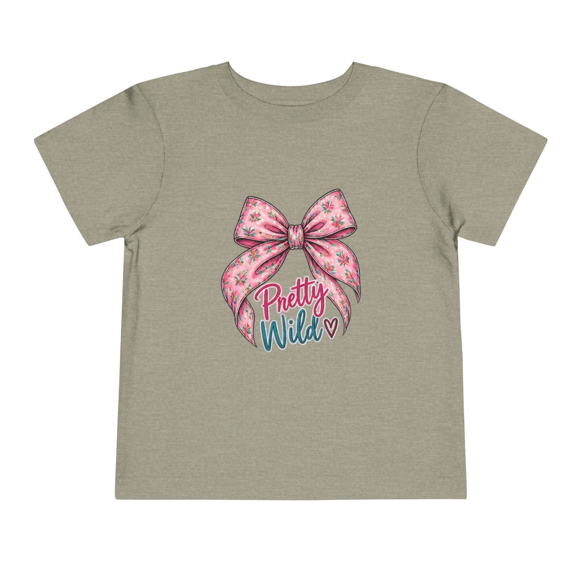Toddler Tee — Pretty Wild Pink Bow Graphic