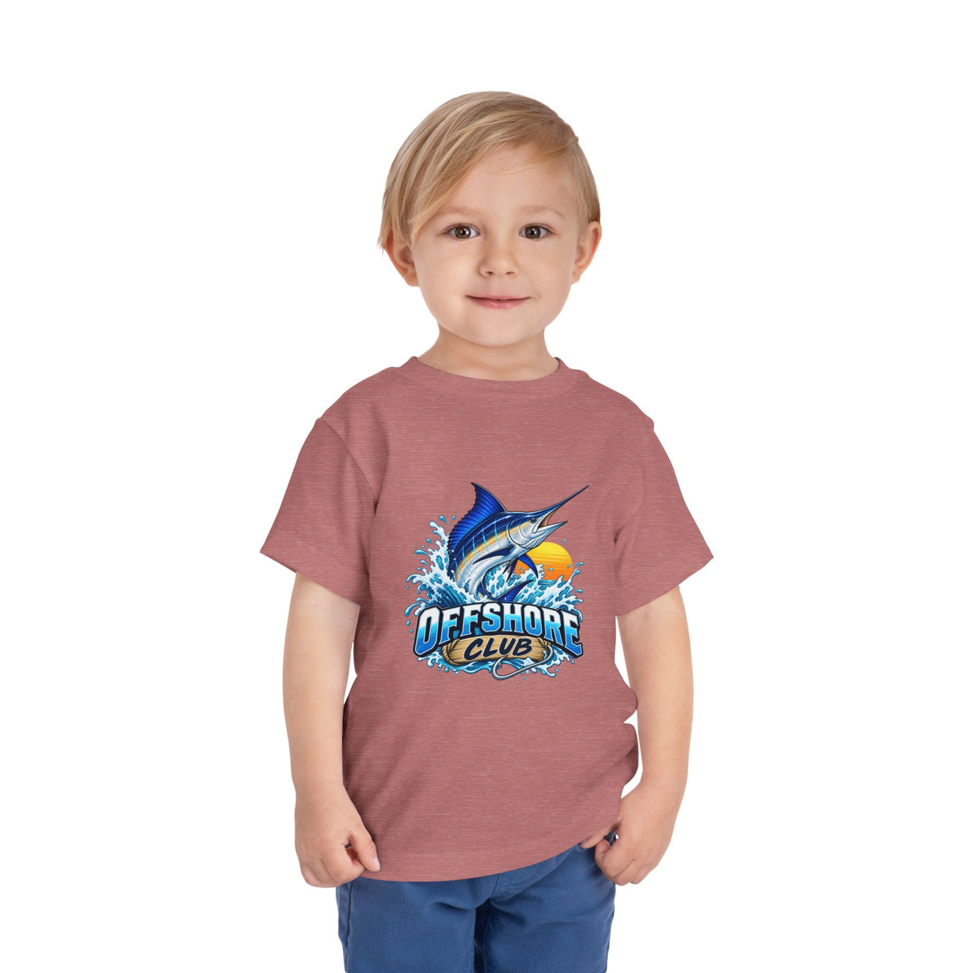 Toddler Tee — "Offshore Club" Marlin Surf & Sunset Kids Shirt