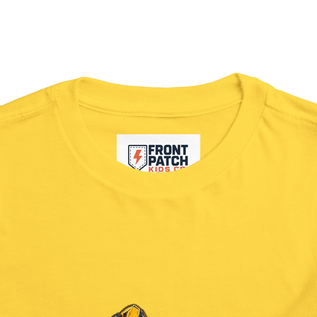 Toddler Excavator Tee — Yellow Digging Construction Truck Shirt
