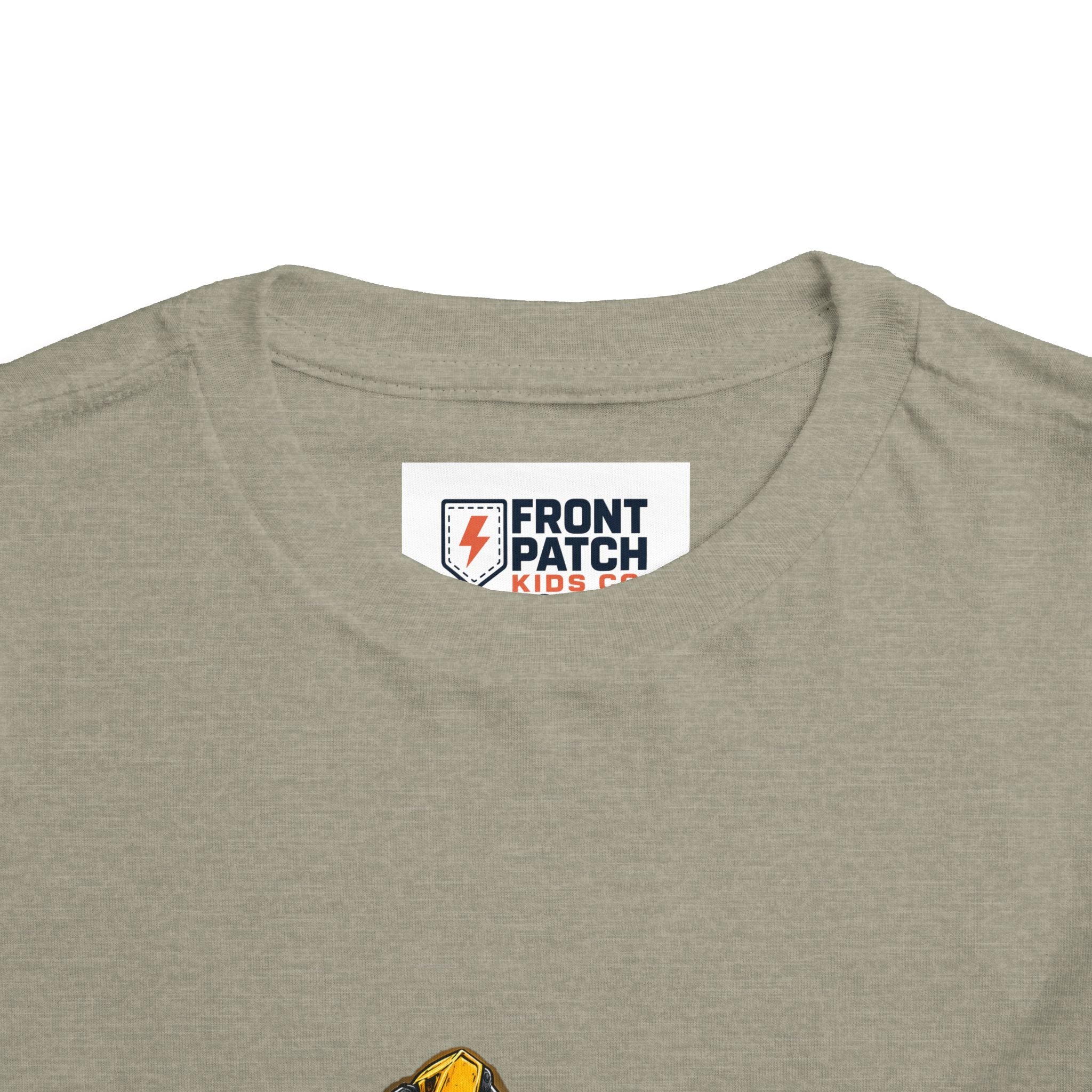 Toddler Excavator Tee — Yellow Digging Construction Truck Shirt