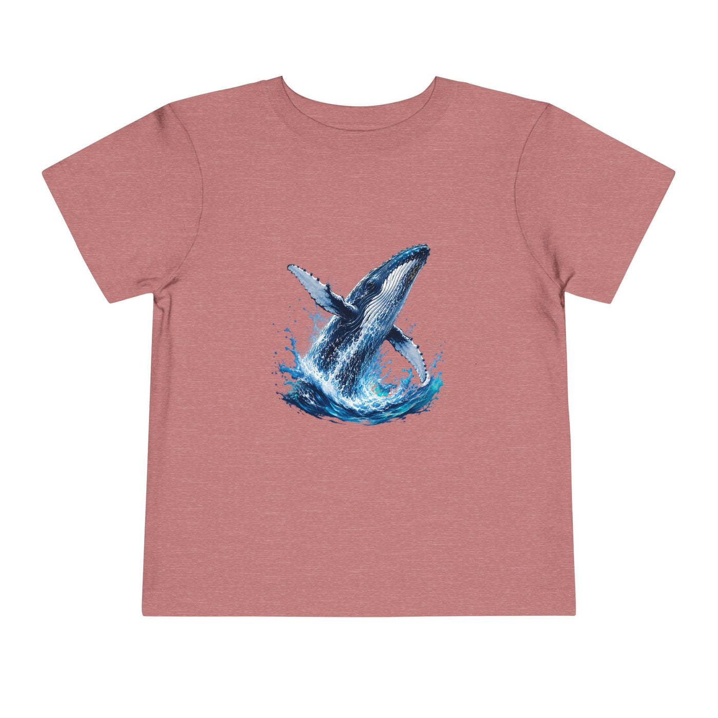 Toddler Tee — Watercolor Breaching Whale Graphic