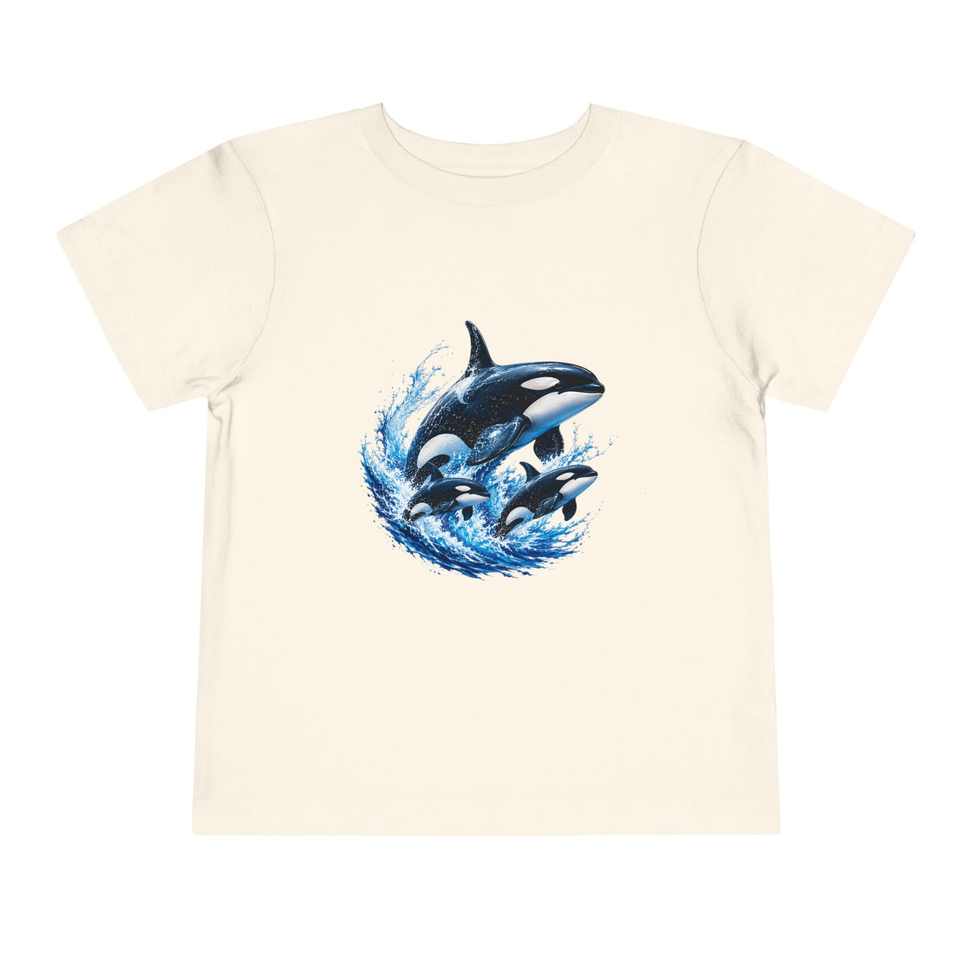 Orca Pod Toddler Tee — Playful Killer Whale Ocean Shirt