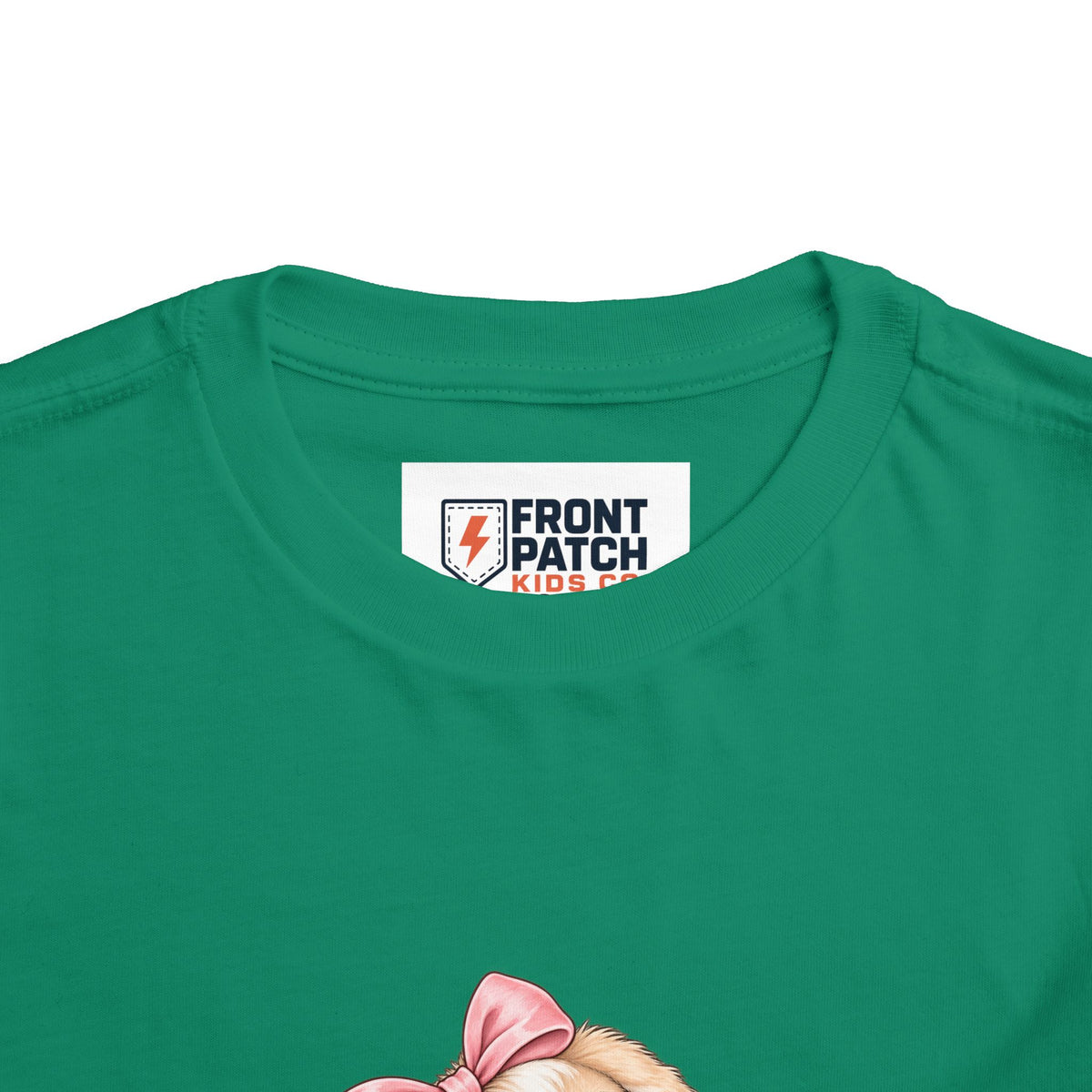 Toddler Tee — "Bunny Bloom" Cute Bunny with Flowers
