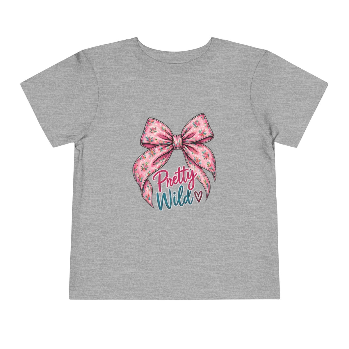 Toddler Tee — Pretty Wild Pink Bow Graphic