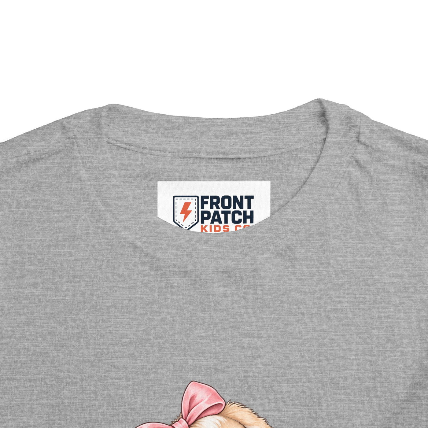 Toddler Tee — "Bunny Bloom" Cute Bunny with Flowers